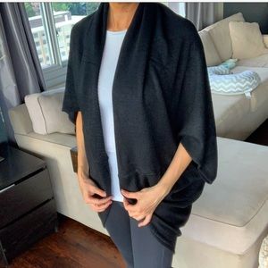 Oversized black wrap/cardigan